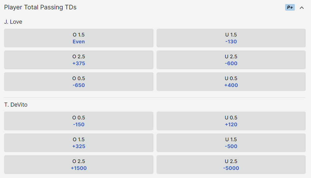 monday night football giants packers passing props